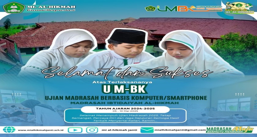 Ujian Madrasah Berbasis Smartphone Sukses Digelar di MI AL-HIKMAH pada 5-10 Mei 2025